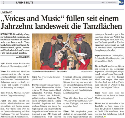 10 Jahre "Voices And Music"